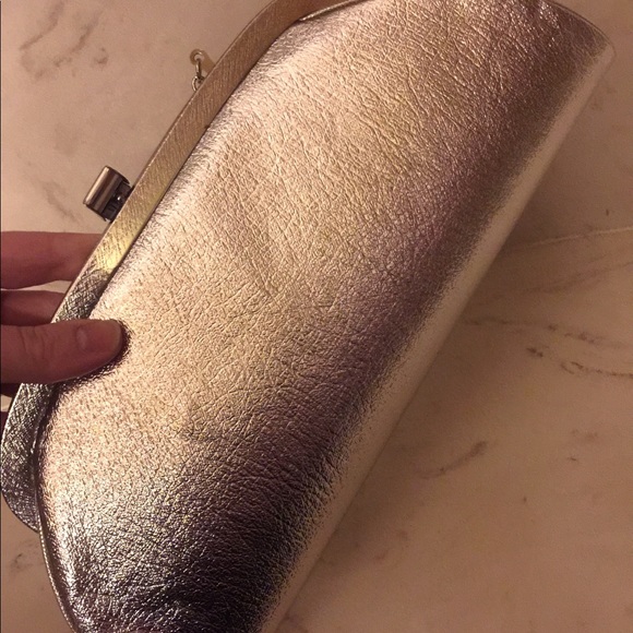 1950s unique true vintage silver clutch handbag♥️ - Picture 2 of 8